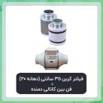 فیلتر کربن 35 سانتی (دهانه 20) فن بین کانالی دمنده