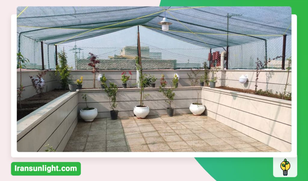 گلخانه هیدروپونیک در پشت بام
