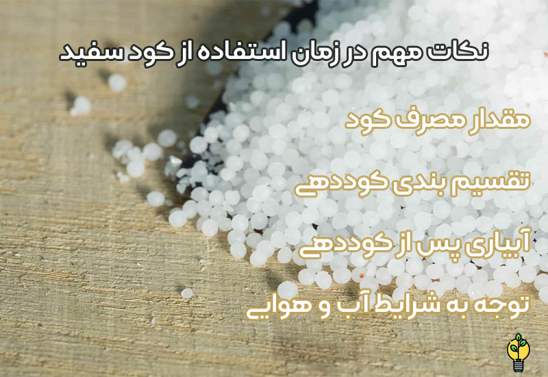 زمان استفاده از کود سفید برای درختان