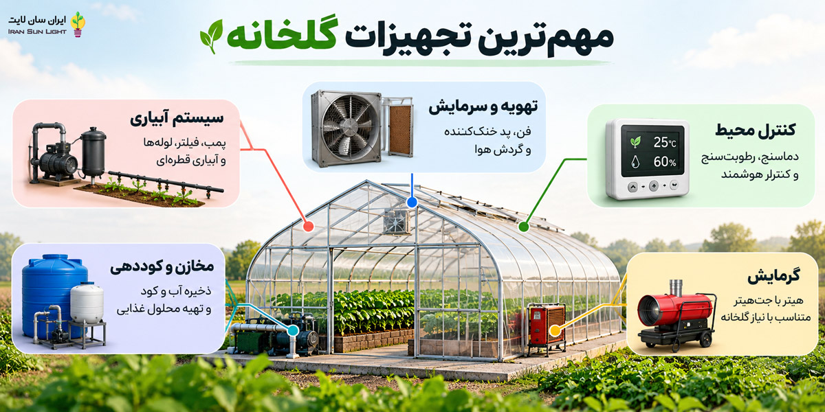 هزینه تجهیزات گلخانه چقدر است؟